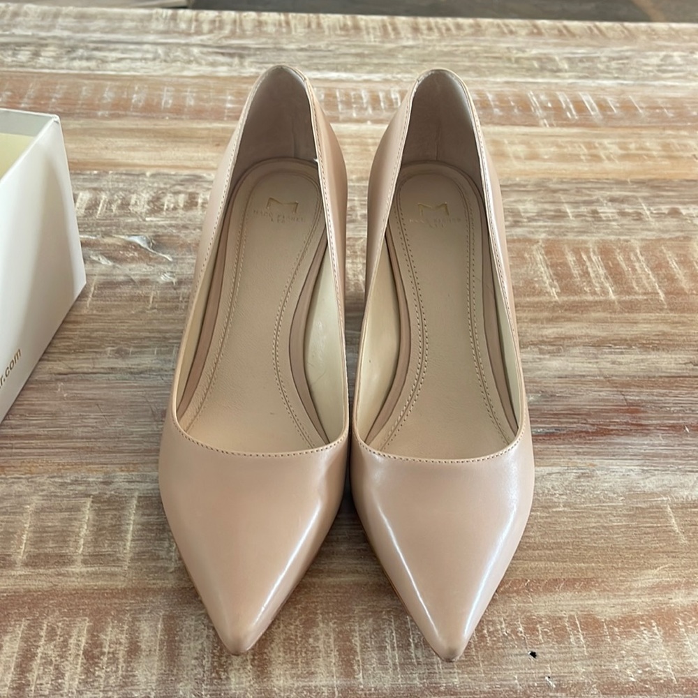 Nude mark fisher heels